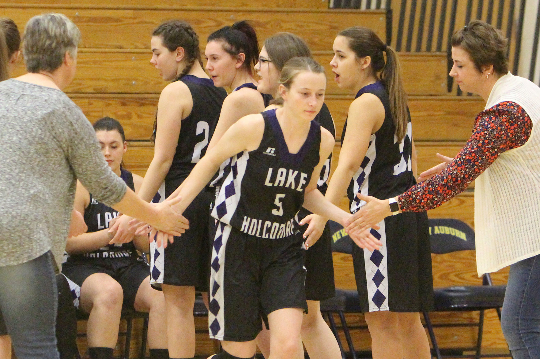 Lake Holcombe at New Auburn girls basketball 2-14-19